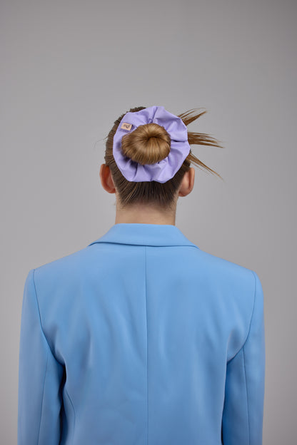 Scrunchie Lilia in pelle